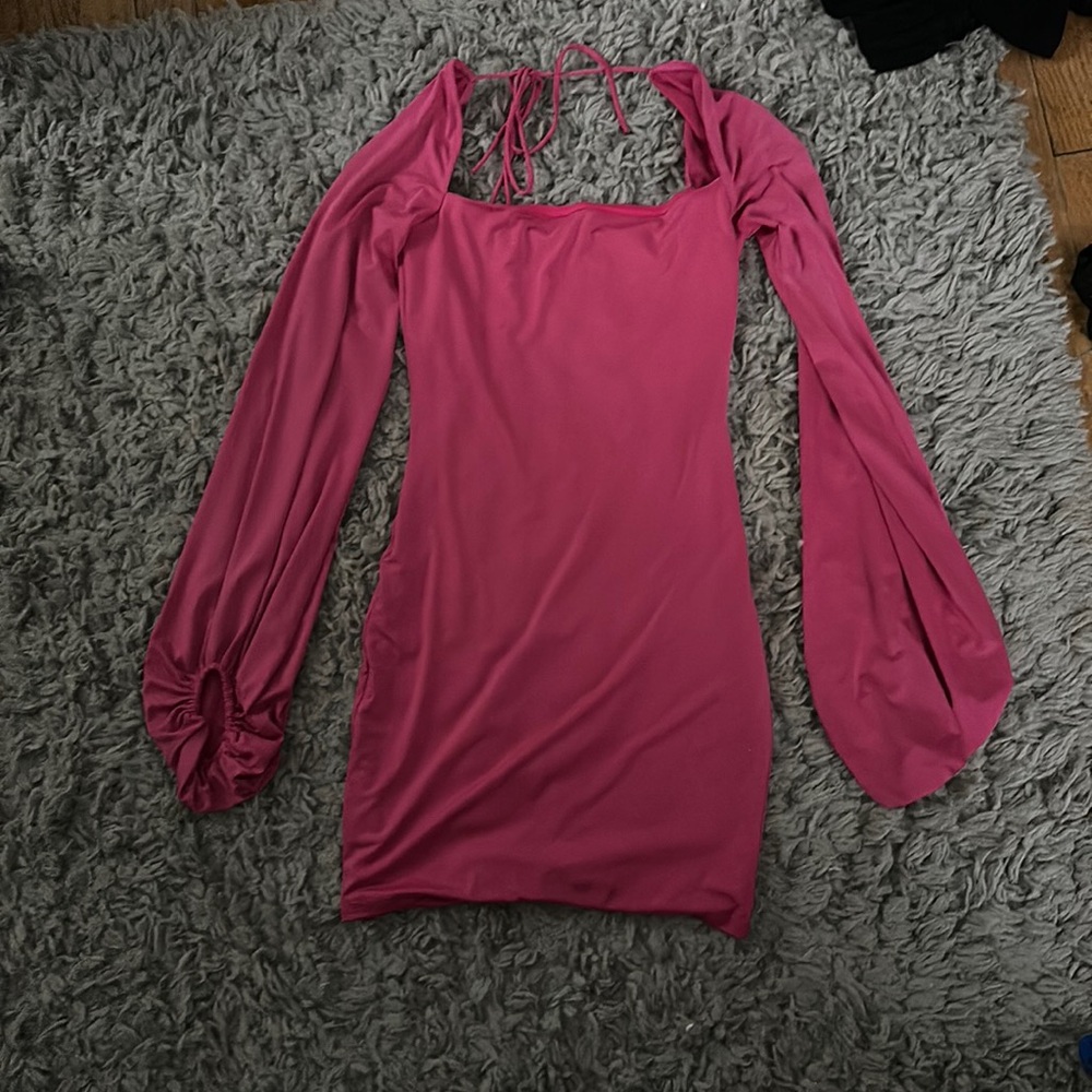 Lucy in the Sky pink long sleeve dress